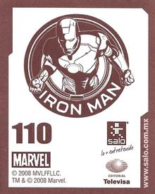 2008 Salo Marvel Iron Man Pelicula Album De Estampas #110 Estampa Normale 110 Back