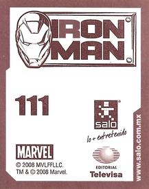 2008 Salo Marvel Iron Man Pelicula Album De Estampas #111 Estampa Normale 111 Back