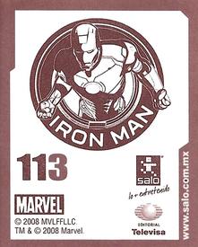 2008 Salo Marvel Iron Man Pelicula Album De Estampas #113 Estampa Normale 113 Back
