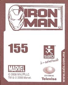 2008 Salo Marvel Iron Man Pelicula Album De Estampas #155 Estampa Normale 155 Back