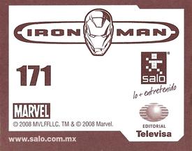 2008 Salo Marvel Iron Man Pelicula Album De Estampas #171 Estampa Normale 171 Back