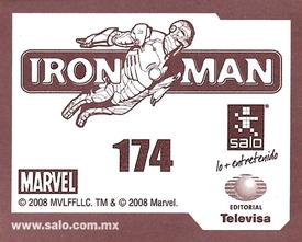 2008 Salo Marvel Iron Man Pelicula Album De Estampas #174 Estampa Laminas Hasbro 174 Back