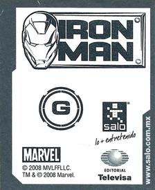 2008 Salo Marvel Iron Man Pelicula Album De Estampas #G Estampa Especiale G Back