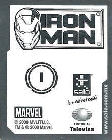 2008 Salo Marvel Iron Man Pelicula Album De Estampas #I Estampa Especiale I Back