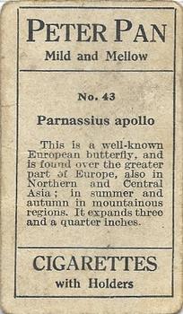 1910 Australian Butterflies and Moths (Names in Lower Case Letters) #43 Darnassius apollo Back