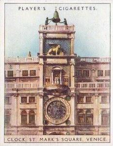 1928 Player's Clocks Old & New #6 Clock, St. Mark's Square, Venice Front