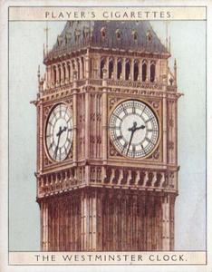 1928 Player's Clocks Old & New #19 The Westminster Clock Front