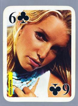 2004 Bravo Star Playing Cards (Romania) #6♣ Jessica Simpson Front