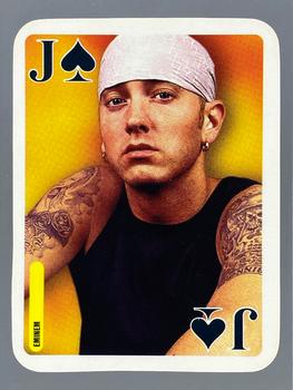 2004 Bravo Star Playing Cards (Romania) #J♠ Eminem Front
