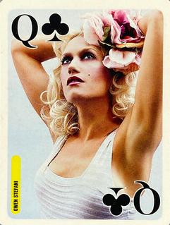 2005 Bravo Star Playing Cards (Romania) #Q♣ Gwen Stefani Front