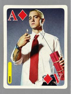 2005 Bravo Star Playing Cards (Romania) #A♦ Eminem Front