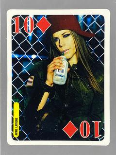 2005 Bravo Star Playing Cards (Romania) #10♦ Avril Lavigne Front