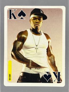 2005 Bravo Star Playing Cards (Romania) #K♠ 50 Cent Front