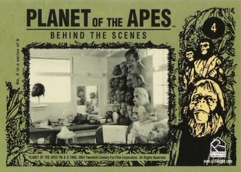 2005 Rittenhouse Planet of the Apes Behind the Scenes #4 Make-Up Shop Back