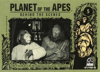 2005 Rittenhouse Planet of the Apes Behind the Scenes #5 Reviewing Lines Back