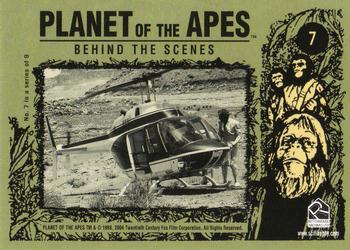 2005 Rittenhouse Planet of the Apes Behind the Scenes #7 In the Forbidden Zone Back