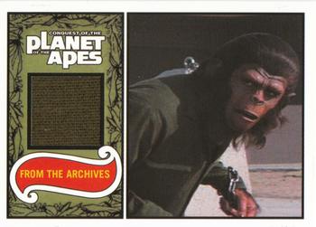 2005 Rittenhouse Planet of the Apes Behind the Scenes - Costume Cards #CC1 Cornelius Front