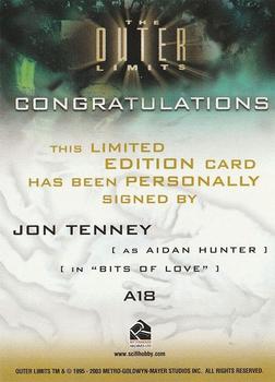 2004 Rittenhouse The Outer Limits Expansion #A18 Jon Tenney Back