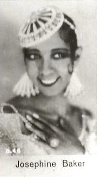 1930-39 De Beukelaer Film Stars Serie B (1-100) #B.46 Josephine Baker Front
