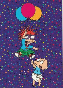 1997 Tempo Rugrats - Box Card #BC1 Whoa!!!! Hang on Chuckie Front