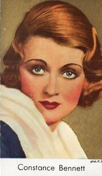 1939 De Beukelaer Film Stars (unnumbered gold) #NNO Constance Bennett Front