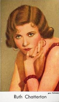 1939 De Beukelaer Film Stars (unnumbered gold) #NNO Ruth Chatterton Front