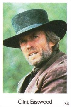 1987 Dutch Gum Mazda Film Stars #34 Clint Eastwood Front