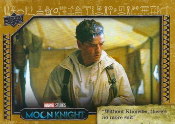 2023 Upper Deck Marvel Moon Knight - Sand #38 Without Khonshu, There’s No More Suit Front