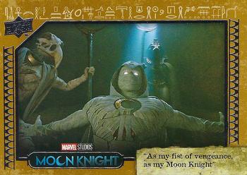 2023 Upper Deck Marvel Moon Knight - Sand #54 As My Fist Of Vengeance, As My Moon Knight Front