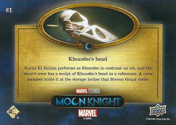 2023 Upper Deck Marvel Moon Knight - Sand #81 Khonshu’s Head Back