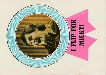 1967 Donruss Monkees Badges #NNO I Flip for Micky! Front