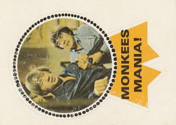 1967 Donruss Monkees Badges #NNO Monkees Mania! Front