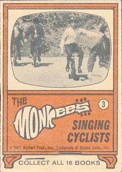 1967 Topps The Monkees Flip Movies (R710-13) #3 Singing Cyclists Front