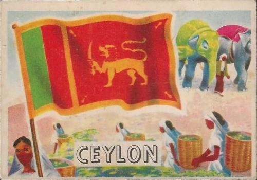 1963 A&BC Flags of the World #5 Ceylon Front