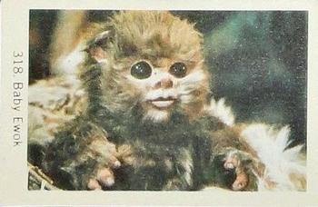1983 Dutch Gum Star Wars #318 Baby Ewok Front