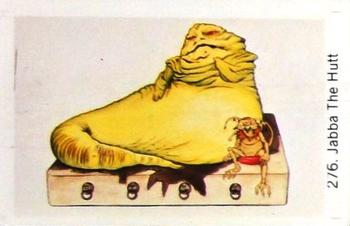 1983 Dutch Gum Star Wars #276 Jabba the Hutt Front