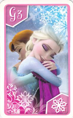 2013 Cartamundi Frozen Happy Families #G3 Anna / Elsa Front