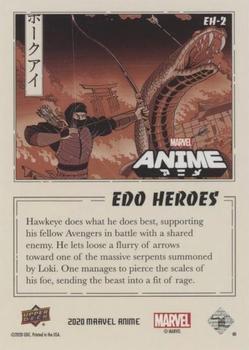 2020 Upper Deck Marvel Anime - Edo Heroes Achievements #EH-2 Hawkeye Back