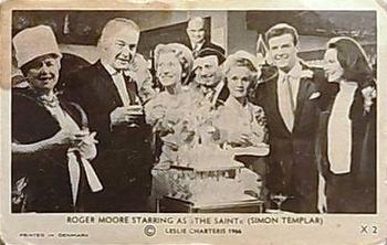 1966 Dutch Gum Helgonet (The Saint) #X 2 Roger Moore Starring as 
