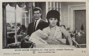 1966 Dutch Gum Helgonet (The Saint) #X 6 Roger Moore Starring as 