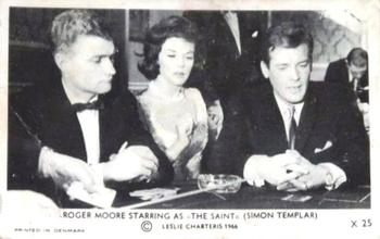 1966 Dutch Gum Helgonet (The Saint) #X 25 Roger Moore Starring as 