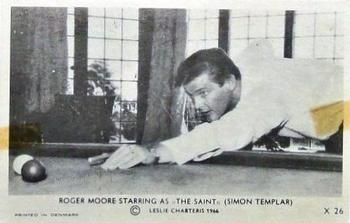 1966 Dutch Gum Helgonet (The Saint) #X 26 Roger Moore Starring as 