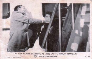 1966 Dutch Gum Helgonet (The Saint) #X 62 Roger Moore Starring as 