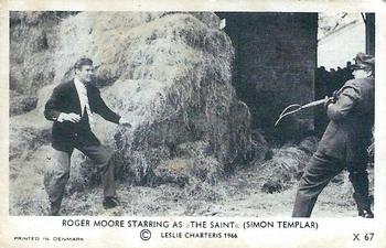 1966 Dutch Gum Helgonet (The Saint) #X 67 Roger Moore Starring as 