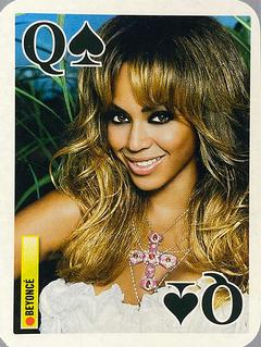2007 Bravo Star Playing Cards (Romania) #Q♠ Beyonce Front