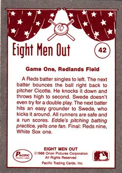 1988 Pacific Eight Men Out #42 Hugh and Ring Suspect! Back