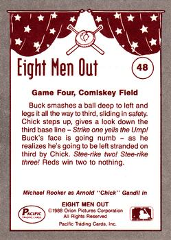 1988 Pacific Eight Men Out #48 Chick Leaves Buck Stranded at Third Back