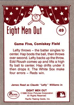 1988 Pacific Eight Men Out #49 Williams Loses Game Five Back