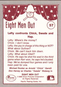 1988 Pacific Eight Men Out #57 Where's the Money? Back