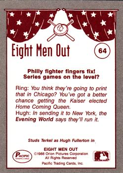 1988 Pacific Eight Men Out #64 Hugh Exposes The Fix Back
